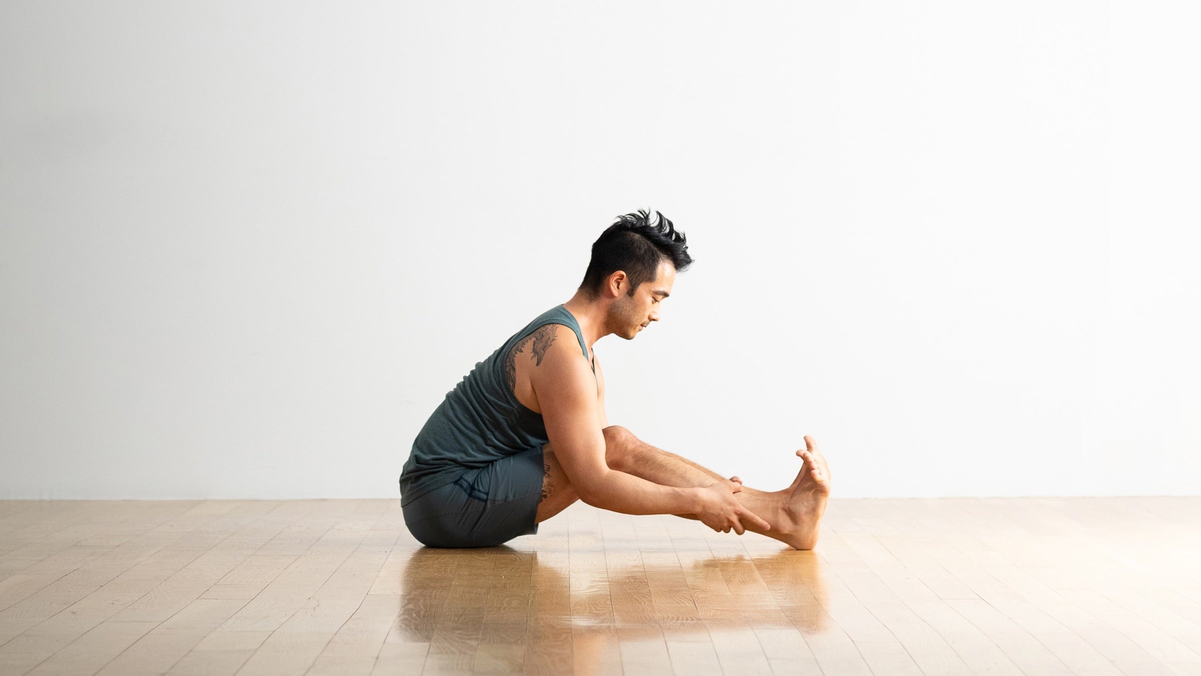 Seated Forward Bend Pose Mod 1 Andrew